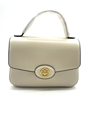 AUTÉNTICO Bolso Tory Burch Robinson Pequeño de Cuero con Asa Superior Foto 1 de 4