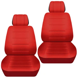 Juego de fundas de asiento de coche delanteras para Subaru Legacy 1994-2019 rojo sólido - Imagen 1 de 1