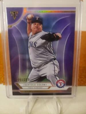 2018 Topps Triple Threads Amethyst /299 Bartolo Colon #98 - Image 1 of 2