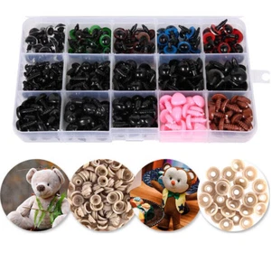 560pcs Fit Soft Toys Teddy Bear Doll Making Craft Safety Noses Eyes and Washers - Picture 1 of 12