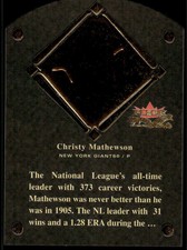 2002 Fleer Fall Classic HOF Plaque 2HF Christy Mathewson  New York Giants