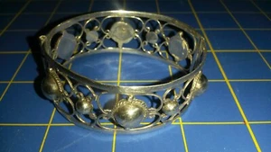 Vintage 1970s Sterling Silver Bracelet Hand Made - Picture 1 of 4