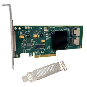 LSI 9211-8i mode informatique HBA SAS SATA 6 Gbit/s 8 ports PCI-e 2,0 x8 TrueNAS unRAID ZFS - Photo 1/14
