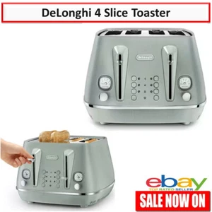 Delonghi 4 Slice Bread Toaster High-Lift Variable Browning Functions Defrost NEW - Picture 1 of 7