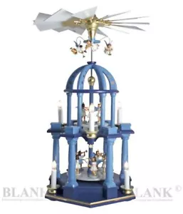 Pyramide / Dompyramide elektrisch farbig Fa. Blank Erzgebirge Dom + Gratis Engel - Bild 1 von 1