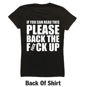 If You Can Read This Back The F Up T Shirt Honda Yamaha Kawi Harley Suzuki Bike - Picture 1 of 5