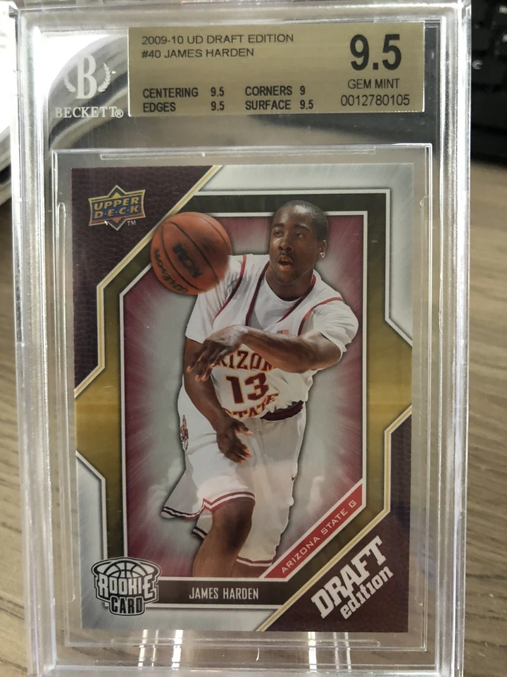 2009-10 Upper Deck UD Draft Edition James Harden Rookie RC BGS 9.5 Gem Mint - Image 1 of 2