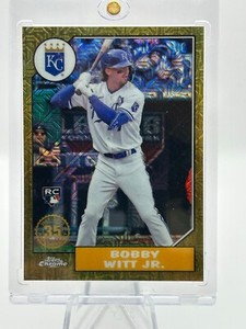 BOBBY WITT JR 2022 TOPPS CHROME 1987 SILVER PACK 46/50 ROOKIE RC #T87C-34 JC