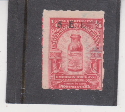 Scott # RS280 Precancel 5E1 Private Die Medicine Emerson Drug Hyphen Perf 7 MNG - Image 1 of 4