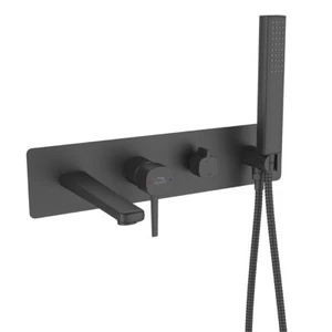 BADLAND Unterputz Set Wannenarmatur POLA Schwarz Verdeckter Einbau Mischer - Bild 1 von 3