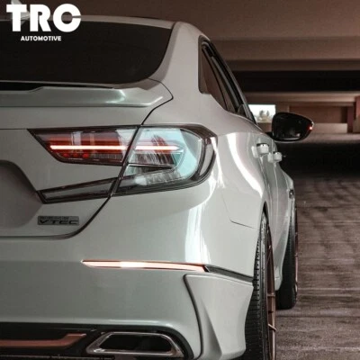 OEM+ LED Tail Lights for Honda Accord Sedan 2018-2022 10th Gen Smoked Chrome - Image 1 of 4