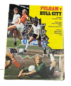 FULHAM V HULL CITY - DIVISION TWO - 23/10/1976 - GEORGE BEST PLAYED - Picture 1 of 1