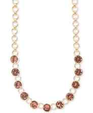 DKNY Gold-Tone Link & Crystal Collar Necklace, 16"