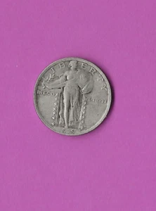 1919 D Standing Liberty Quarter, 90% Silver - Picture 1 of 2