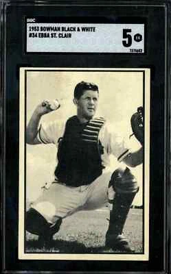 1953 Bowman Black and White #34 Ebba St. Clair - SGC 5 - Image 1 of 2