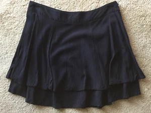 GIRLS i.n. girl SZ 16 XL BLACK LAYERED FLARE SKIRT DRESSY OR CASUAL JUNIORS NICE - Picture 1 of 6