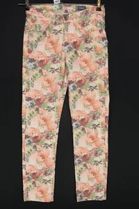 Angels Ornella Damen Jeans Hose Gr.34 rosa rot muster gerade Slim Stretch J4045 - Bild 1 von 6