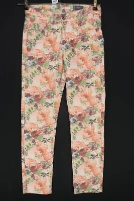 Angels Ornella Damen Jeans Hose Gr.34 rosa rot muster gerade Slim Stretch J4045 - Bild 1 von 4