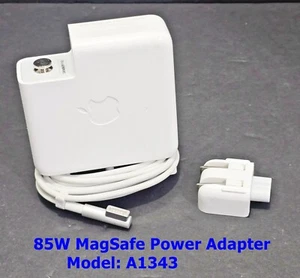Macbook Pro 85W L-Tip MagSafe Power Adapter Charger Apple A1343 85 Watt - Picture 1 of 8