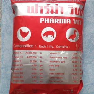 1 multivitaminici misti Pharma Vit Premix 500 g per polli, galline, anatre, maiali - Foto 1 di 8