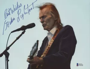 Foto 8x10 firmada por Gordon Lightfoot RP en concierto - Imagen 1 de 1