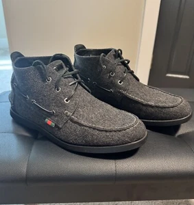 Chaussures Gucci, bottes, noir tout cuir, fabriquées en Italie. 100% authentique ; taille 45 eu - Photo 1/9