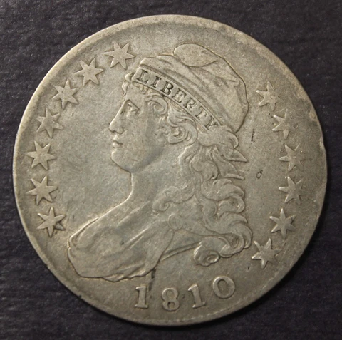 1810 Capped Bust Half Dollar VF.........Lot 9136 Cover
