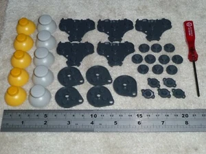 5 SETS NINTENDO GAMECUBE CONTROLLER REPLACEMENT ANALOG STICK RUBBER PADS NEW Lot - Picture 1 of 1