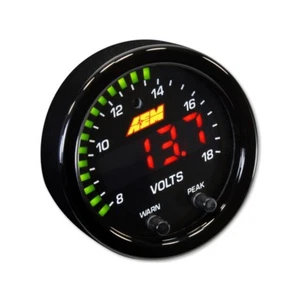 AEM X-Series Volts Gauge 8 - 18v - Picture 1 of 2