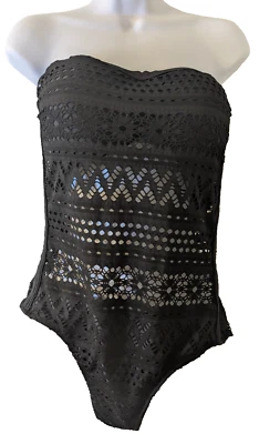 Amiani, Women's One Piece Swim Suit, Black, Size EEG/36D - Image 1 of 3