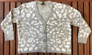 Cardigan da donna motivo animale New Look - Grigio - Large - Foto 1 di 3