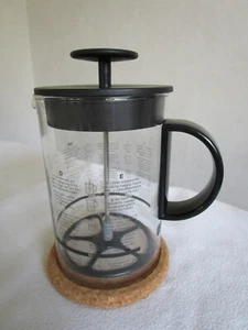 Bodum Milchaufschäumer Cappuccino Creamer Glas 250 ml + Kork Untersetzer - Bild 1 von 6