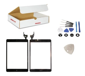 Replacement Fit iPad Mini 3 Black Touch Digitizer Glass Screen IC Chip - Picture 1 of 1