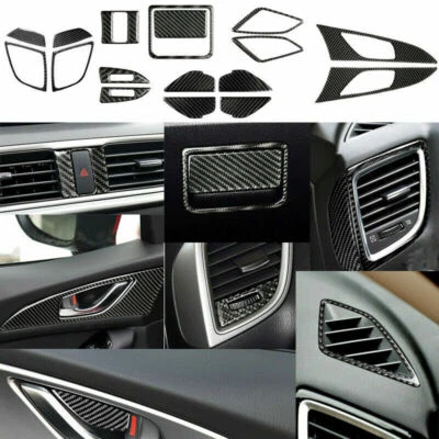 17Pcs Carbon Fiber Interior Full Set Trim Cover For Mazda 3 Axela 2014-2018 - image 1 of 4