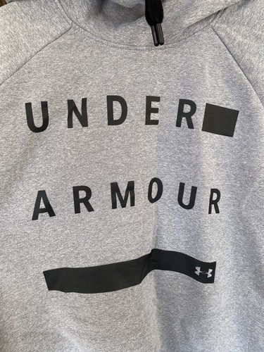 VETEMENTS Felpa con cappuccio Under Armour Threadborne grigia media manica lunga top shirt