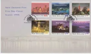 NEW ZEALAND 22 FEB 1995 "CITIES BY NIGHT" FDC MINT - Picture 1 of 1