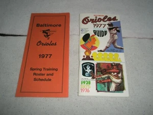 Vintage MLB Media Guide & spring training roster guide 1977 BALTIMORE ORIOLES - Picture 1 of 23