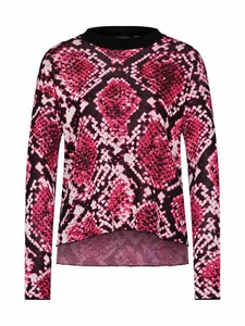 DKNY Women's Python Print Sweater Black/Pink - Picture 1 of 1