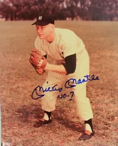 Mickey Mantle (d.1995) Signed No. 7 Autographed 8x10 Baseball Photo PSA 10 !!! - Picture 1 of 5