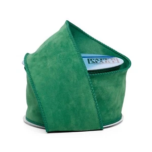 Apple Green Premium Fine Velour Wired Ribbon - 2 1/2in. x 10 Yards (pm56004765) - Picture 1 of 1