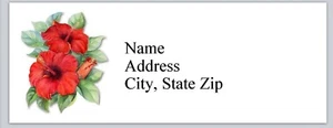 Personalized Address Labels Flowers Watercolor (bx 877) - Picture 1 of 3
