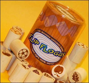 NEW Flip Floggs Wooden Memory Game - Family Game - Matching Brain Game - Picture 1 of 1