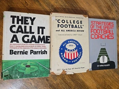 Vintage 1st College & Pro NFL Football Strategy book Sports Library lot (3) - Image 1 of 4
