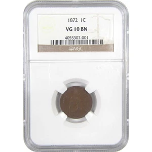 1872 Indian Head Cent VG 10 BN NGC Penny 1c Coin SKU:I17316 - Picture 1 of 4