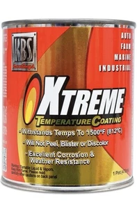 KBS Coatings 65328 Pure White Xtreme Temperature Coating 1 Pint, White, 16 Fl Oz - Picture 1 of 4