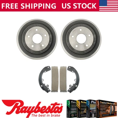 Rear Kit Brake Drums & Brake Shoes For 2006-2010 Dodge Dakota - Raybestos - Image 1 of 4