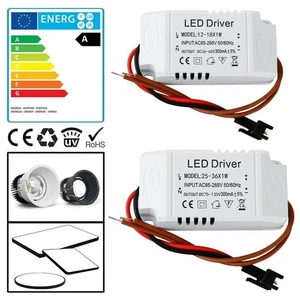 LED Driver Power Supply 3W 7W 8W 12W 18W 25W 36W Transformer 300ma DC 12V/ 24V - Picture 1 of 18