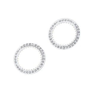 2X Date Indicator Calendar Wheel Disc Plate AT 3/6 For ETA 2804-2 2824-2 2892A2 - Foto 1 di 16