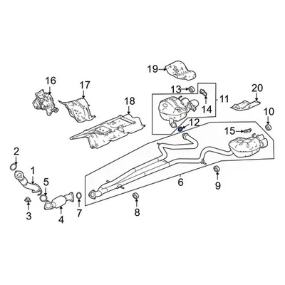For Acura MDX 2010-2013 Acura 18303SP0003 Exhaust Muffler Gasket - Imagem 1 de 4