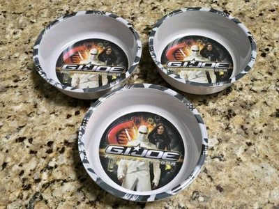 (3) Tazón de sopa de cereales GI Joe Rise of Cobra para niños 6" NUEVO  Foto 1 de 3